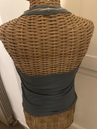 Top donna beige e verde