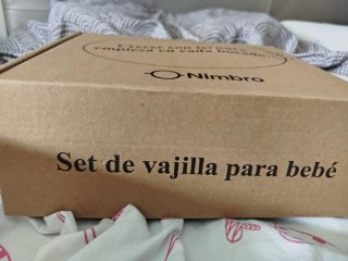 Vajilla bebé silicona con babero