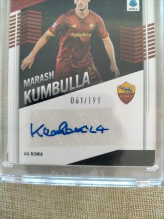 Figurina Marash Kumbulla Roma Firmata