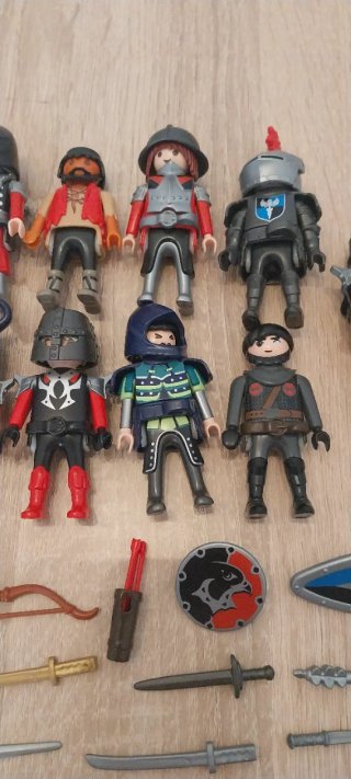 Playmobil,medieval,lote,castillo,caballeros,fortin