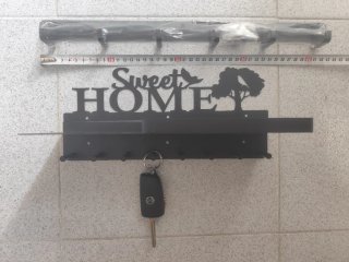 Colgador llaves Sweet Home metal