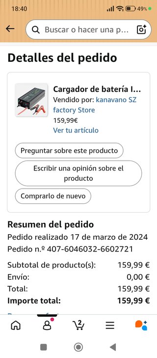 Cargador Batería 220/12V 60A Li-ion/LiFePO4