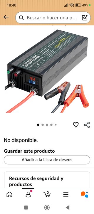Cargador Batería 220/12V 60A Li-ion/LiFePO4