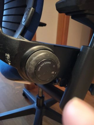 Silla ergonómica oficina azul STEELCASE V2 año2007