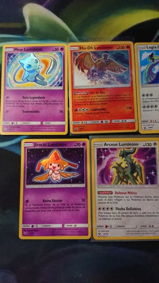 Lote Cartas Pokémon Leyendas Luminosas