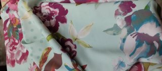 Conjunto Top crespón y pantalón estampado