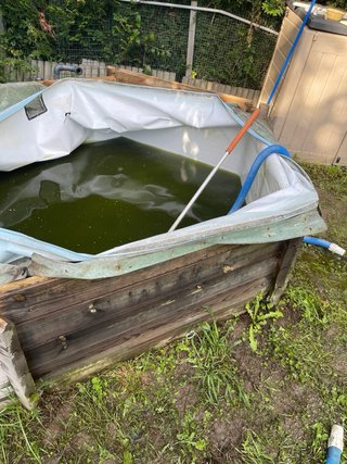Piscina redonda madera 3m diámetro