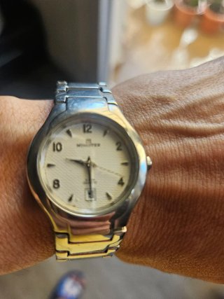 Orologio da polso donna Minister argento e bianco