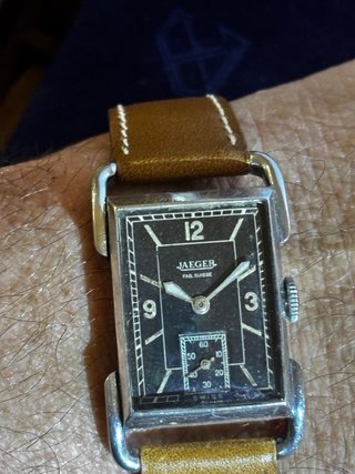 Reloj Jaeger Uniplan Etrier 30s vintage watch
