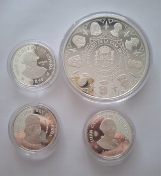 Estuche Monedas Plata Casa de Borbón 1998