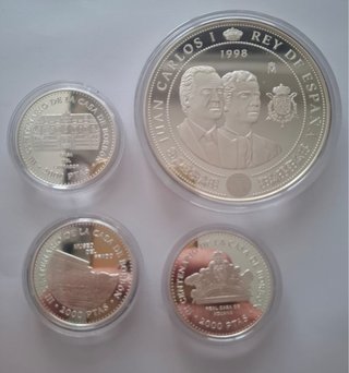Estuche Monedas Plata Casa de Borbón 1998