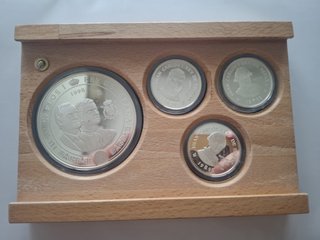 Estuche Monedas Plata Casa de Borbón 1998