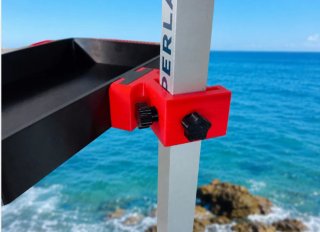 Bandeja pesca surfcasting en negro con accesorios