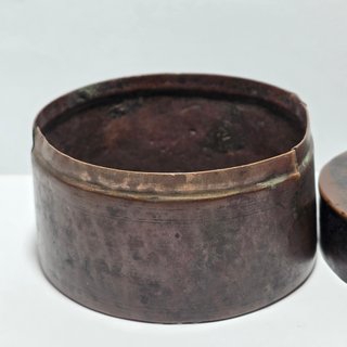Antica Scatola Circolare - Rame Persia XIX o prima