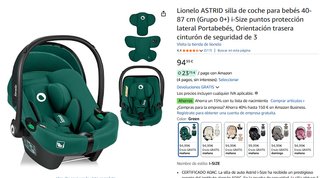 Silla coche bebé 40-87 cm Grupo 0+