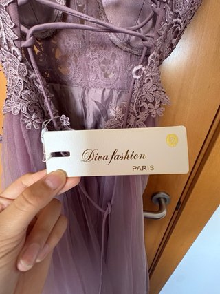 Vestido morado de quinceañera