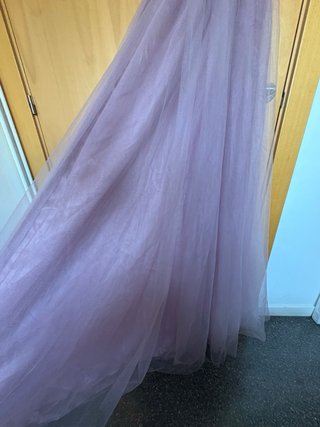 Vestido morado de quinceañera