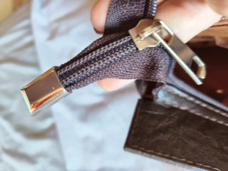 Bolso marrón de piel, vintage