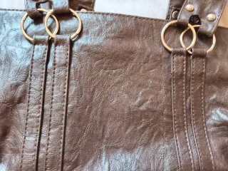 Bolso marrón de piel, vintage