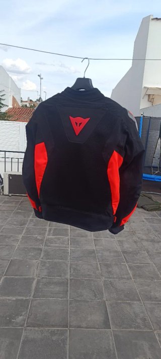 Chaqueta Dainese Energyca Air Tex Negra/Roja