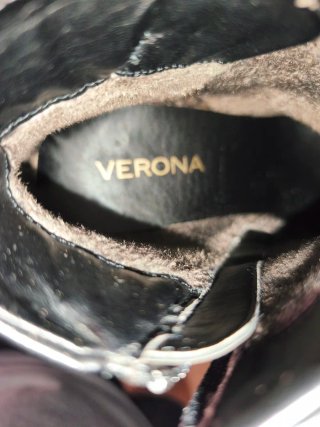 Botines Verona tacón negros talla 36