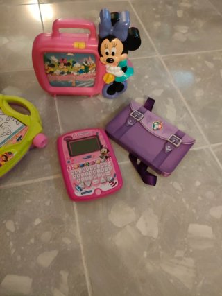 Lote Juguetes Infantiles Dora, Minnie, Pizarra