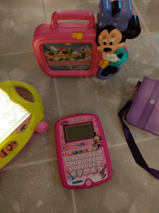 Lote Juguetes Infantiles Dora, Minnie, Pizarra