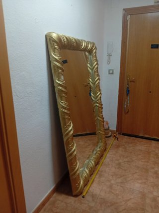 Espejo Barroco Dorado Marco Tallado