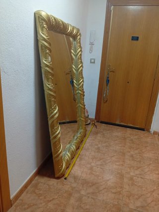 Espejo Barroco Dorado Marco Tallado