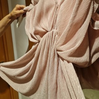 Vestido rosa brillante Talla S/M