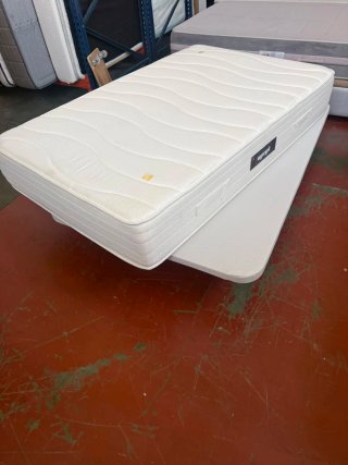 Base tapizada + Colchón Pikolin Visco 120x190