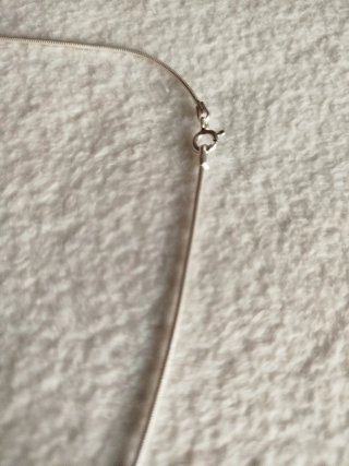 Collar de plata con topacio  azul