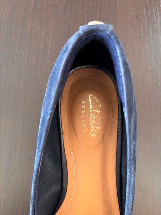 Zapatos Clarks Azul Marino Mujer