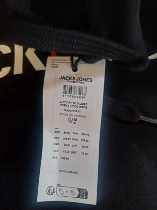 Sudadera Jack & Jones Logo Negra