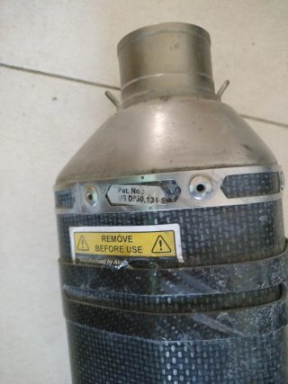 Silencioso Akrapovic Negro