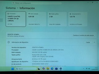 PC Sobremesa HP Pavilion 595 i5 8GB RAM SSD+HD