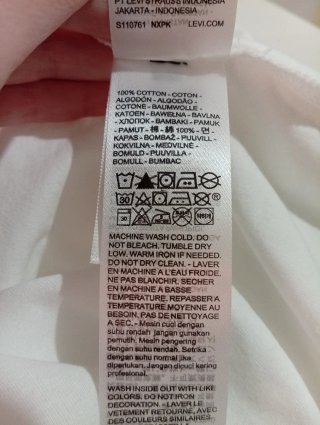 Camiseta básica Levi's Blanca Talla S