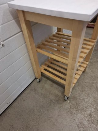 Carrito BEKVÄM Ikea madera