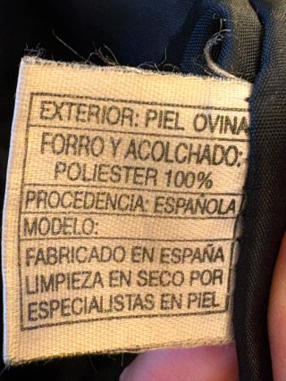 Abrigo piel sintética estilo visón