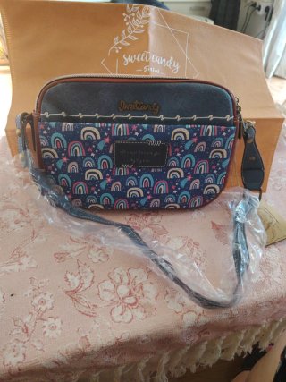 Bolso bandolera estampado sweet candy