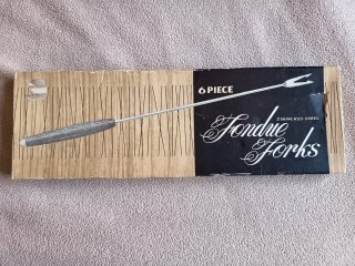 Juego 6 Tenedores Fondue Acero Inox