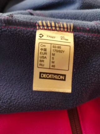 Chaqueta impermeable Quechua mujer rosa