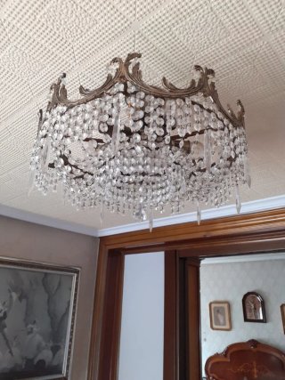 Lámpara de cristal de roca