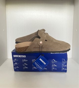 Zuecos Birkenstock Boston Beige/Marrón Talla 42