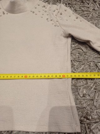Camiseta de manga larga con perlas