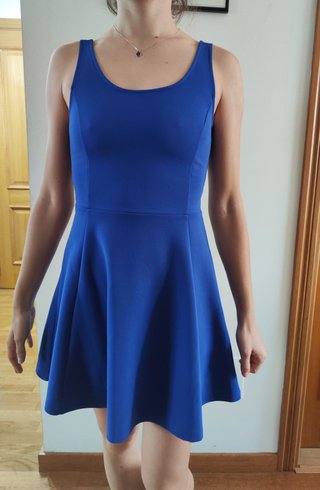 Vestido azul corto