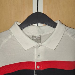 Polo Joma hombre blanco, rojo y negro Talla S