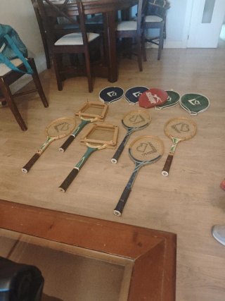 6 Raquetas Tenis Slazenger y Boomerang  antiguas