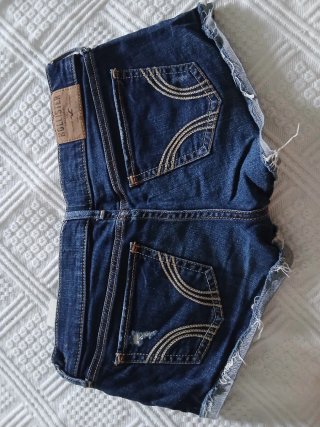 Pantalón corto Hollister azul talla XS