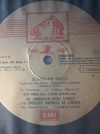 Caja 3 Vinilos Verdi Giovanna d'Arco
